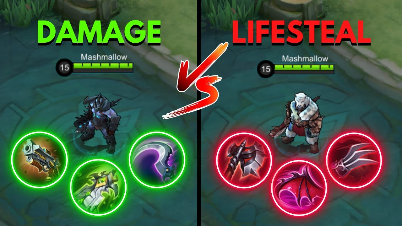 damage vs lifesteal build balmond