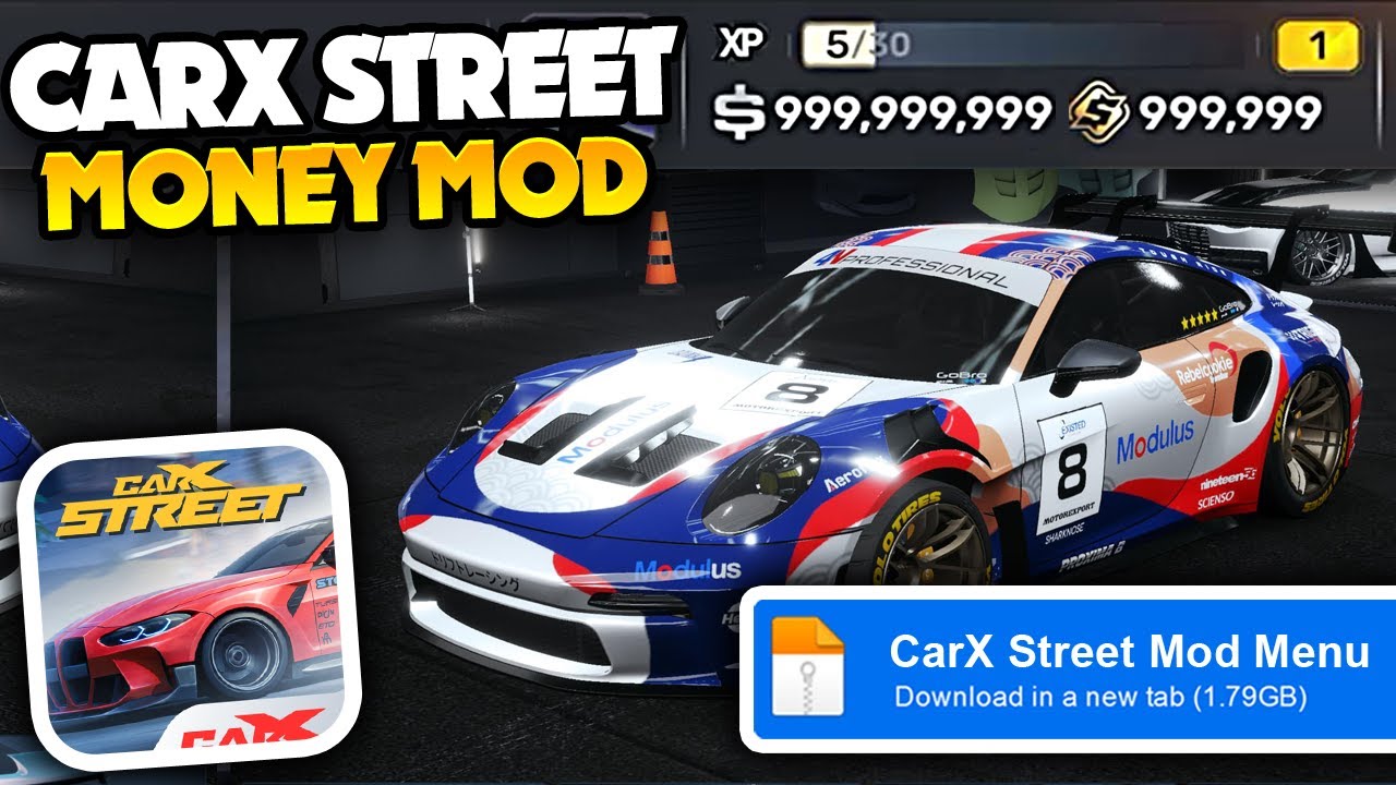 🤑 CARX STREET HACK/MOD ✅ НЕОГРАНИЧЕННЫЕ ДЕНЬГИ и все машины разблокированы в обучающем руководств...