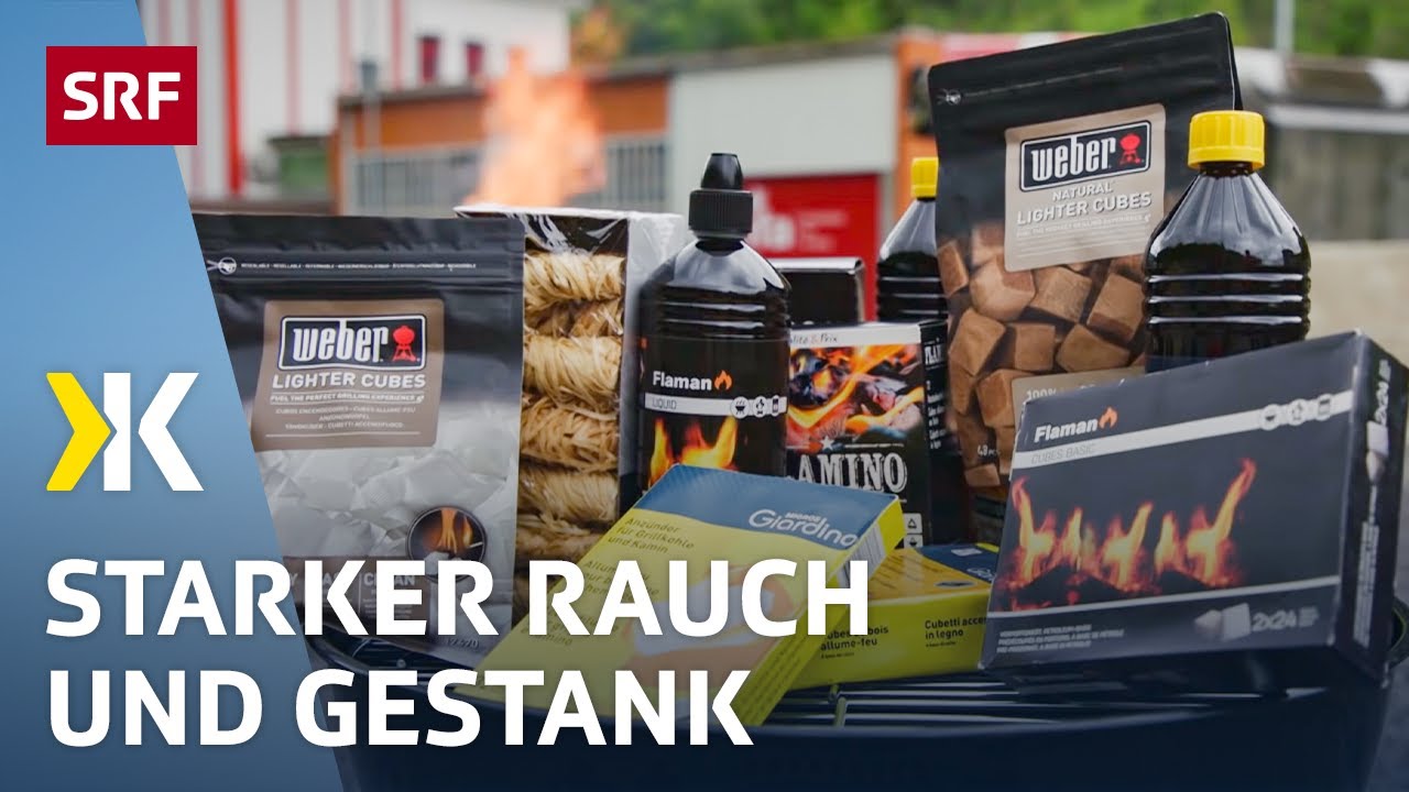 Grill-Anzünder im Test: Feste Anzündhilfen sind besser als flüssige | 2019 | Kassensturz | SRF