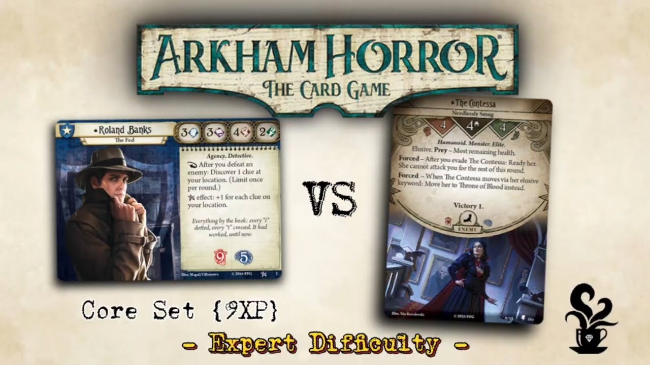 Arkham Horror Das Kartenspiel - Roland Banks VS Film Fatale (Die Schreckliche Contessa)