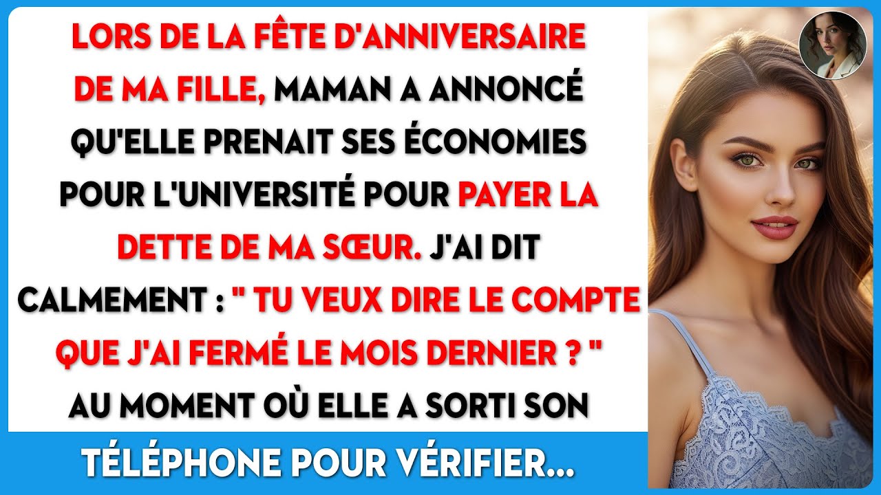 À l'anniversaire de ma fille, ma mère a annoncé qu'elle l'emmènerait à l'université.