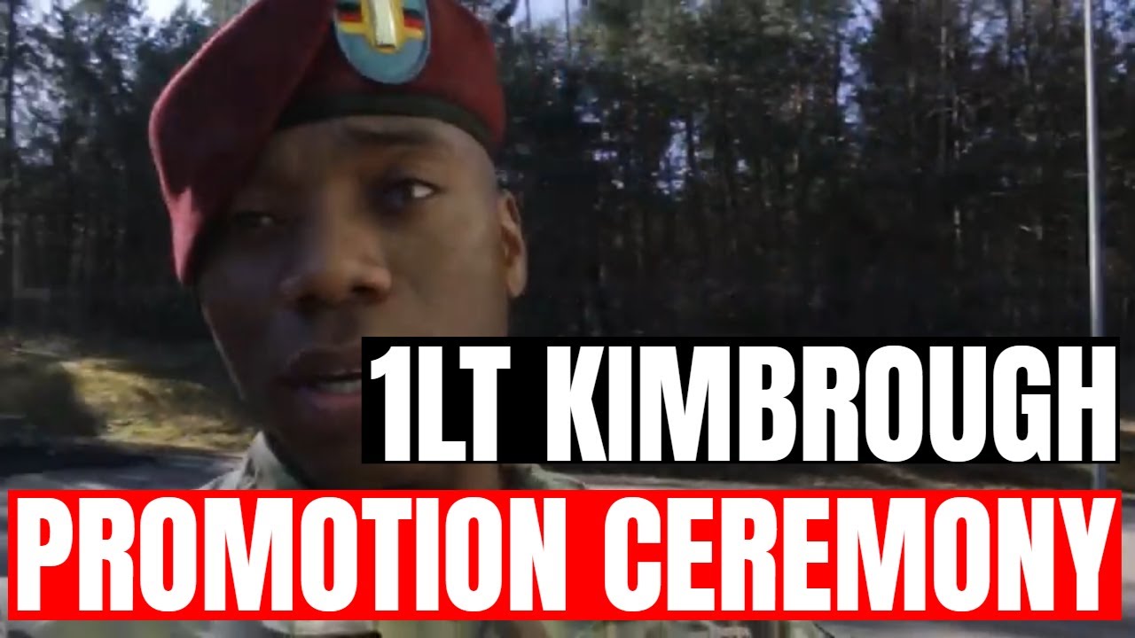 1LT Kimbrough Promotion Ceremony