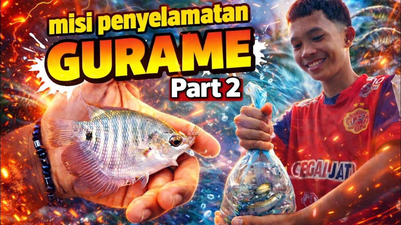 NEKAT! SELAMATKAN GURAME DI TEMPAT INI 😨