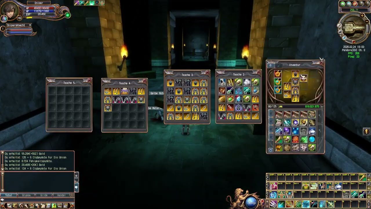 Last Chaos / Sniper / Hunter Lv.160 / Chapel / Pandora / Gold, SP & CC Sio Farming