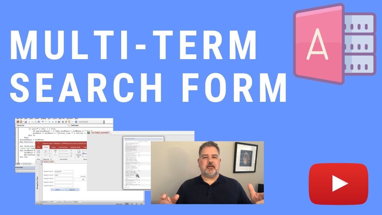 How to Make a Multi-Term Search Form and Report in MS Access