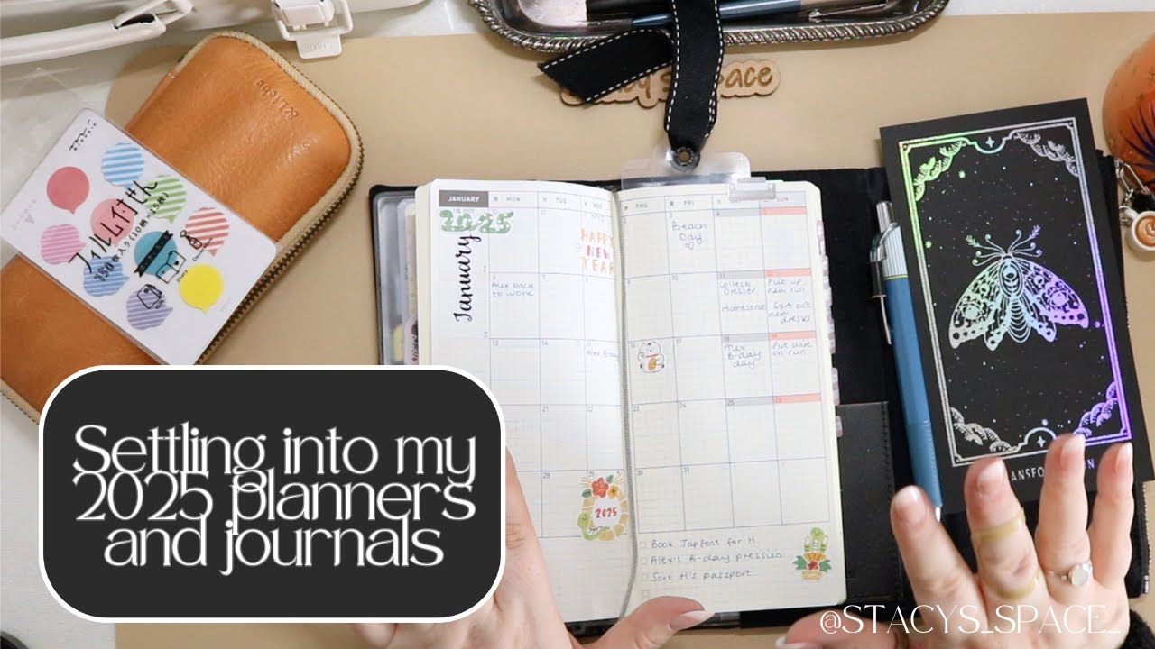 Settling into my 2025 Planners and Journals | Hobonichi | Commonplace