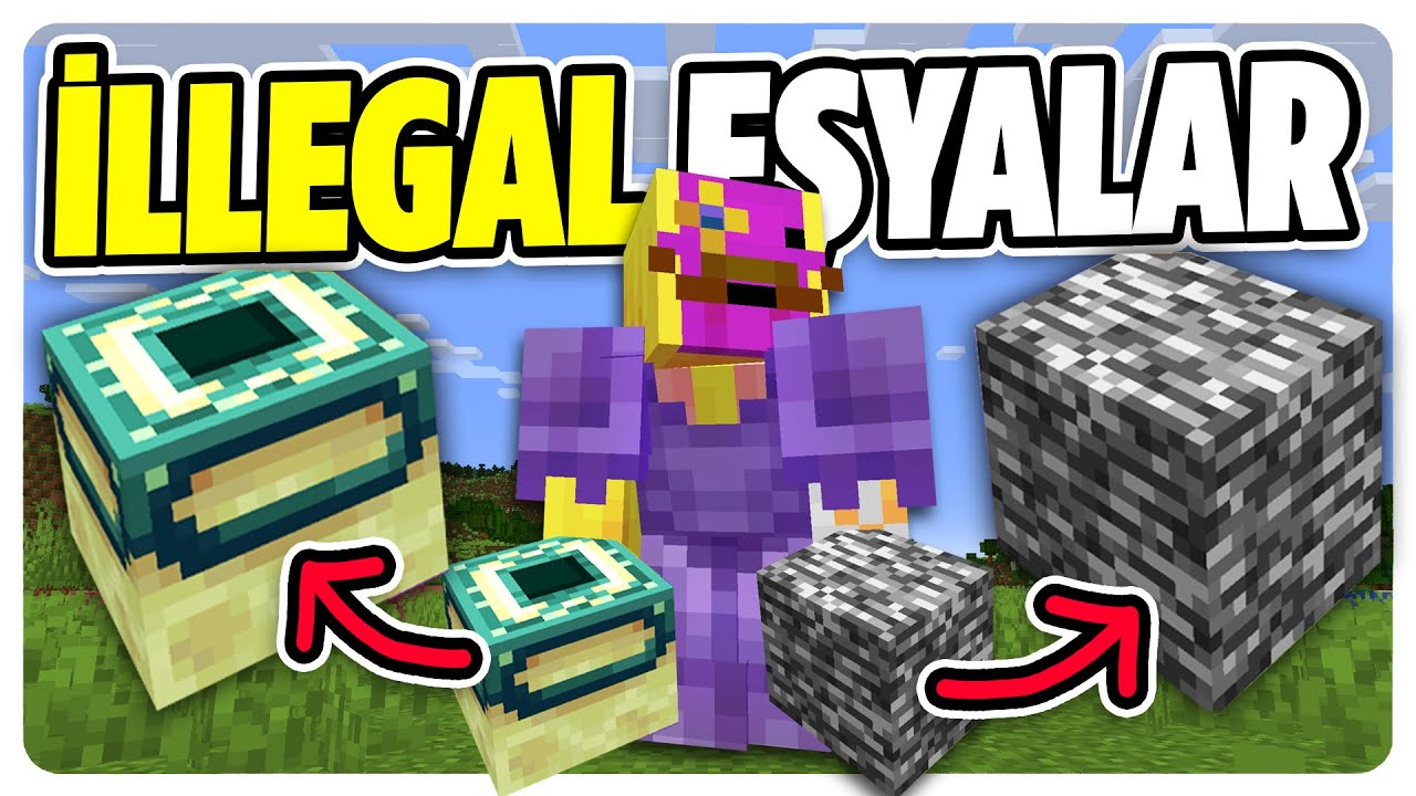 İllegal Minecraft Eşyalarını Topluyorum (Minecraft Hardcore 21)