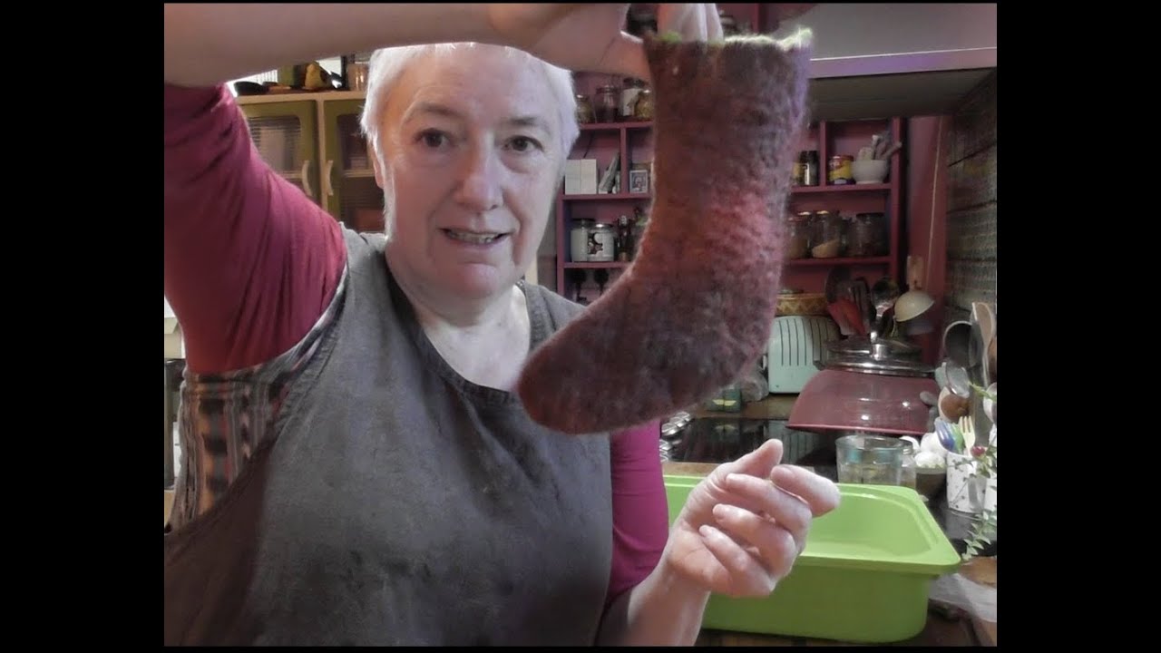 Advent at The last Homely House -5th December - a Felted Christmas Stocking for Agnes