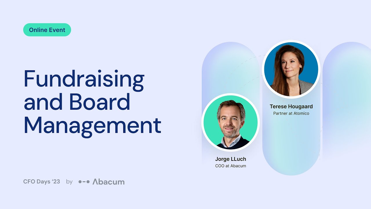 Fundraising and Board Management as a CFO | CFO Days '23