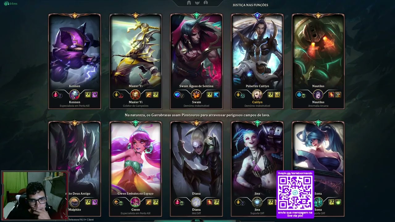 Jogando a MD5 da NOVA TEMPORADA do LOL