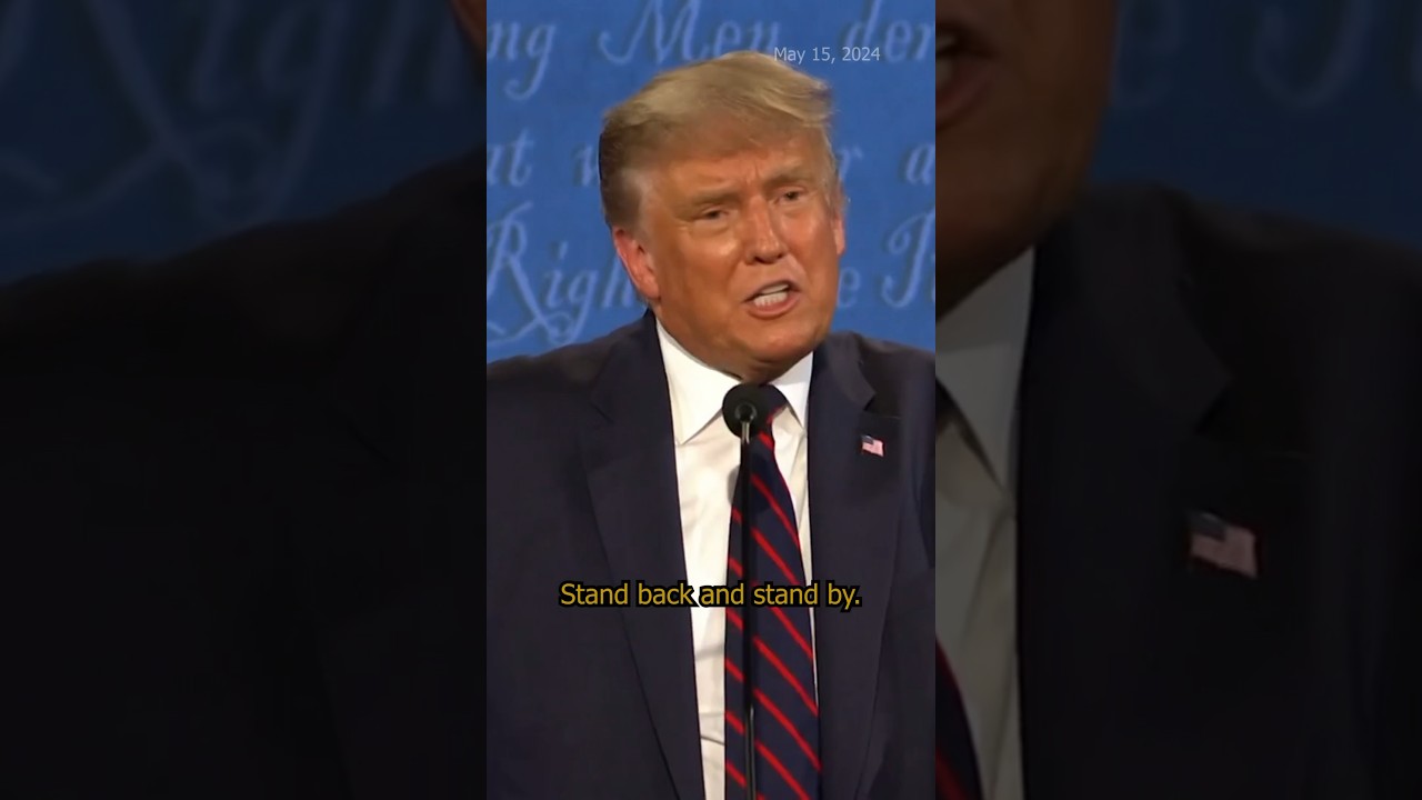 Watch: Trump's 2020 debate answer on the Proud Boys