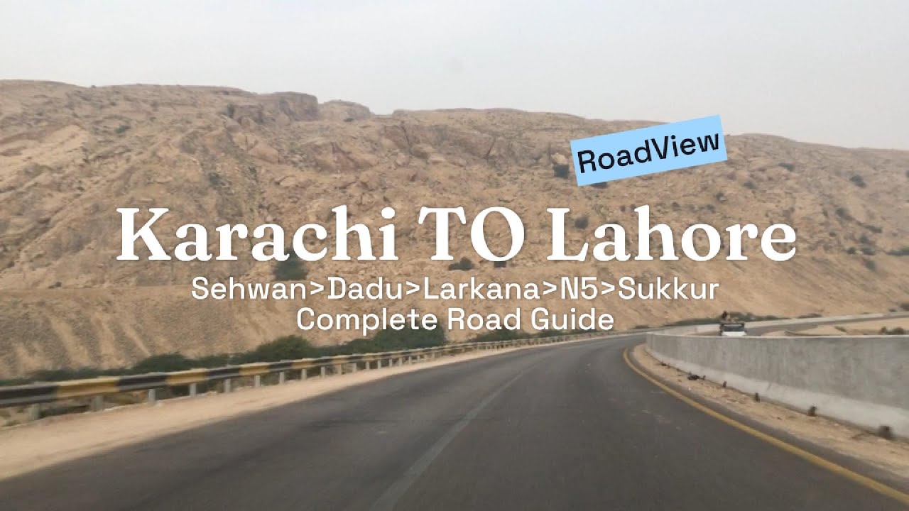 Karachi to Lahore via Larkana 12 Dec 2025 (M9, N55, N5 + Motorway) | (Suzuki Alto) Road Conditions.