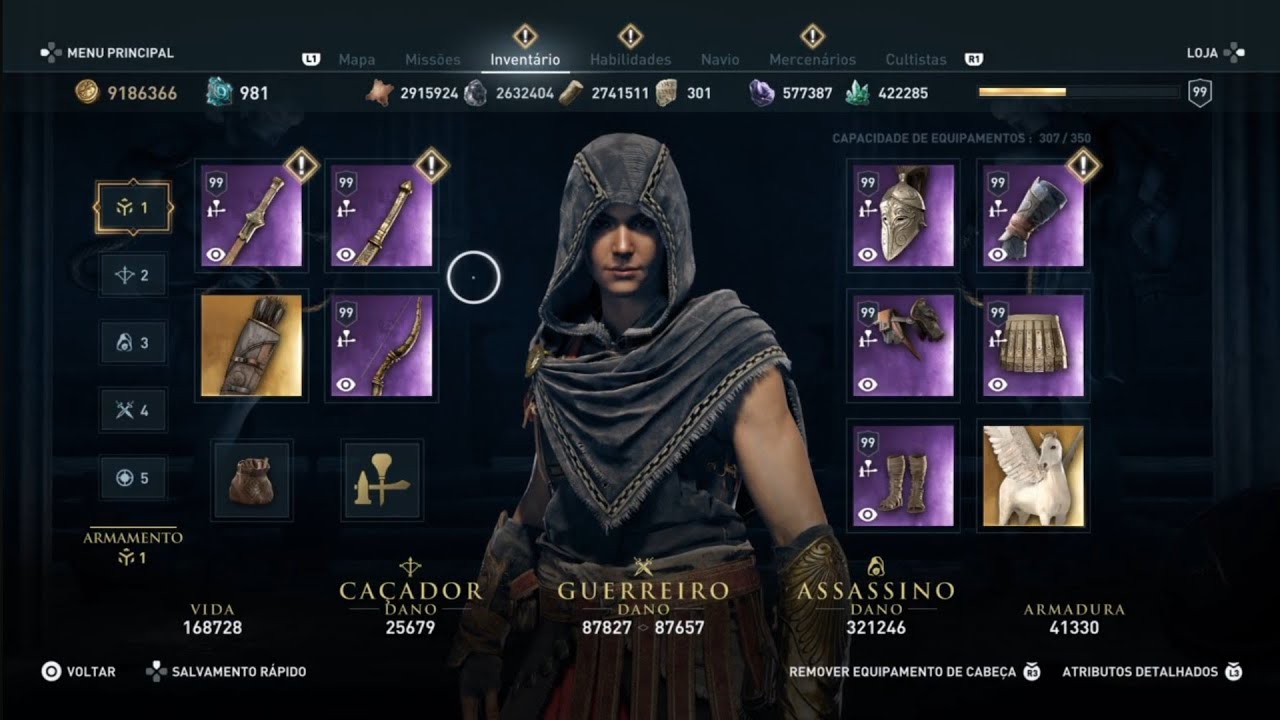 Assassin's Creed® Odyssey Guia pra se fazer uma boa Build para o início do Jogo