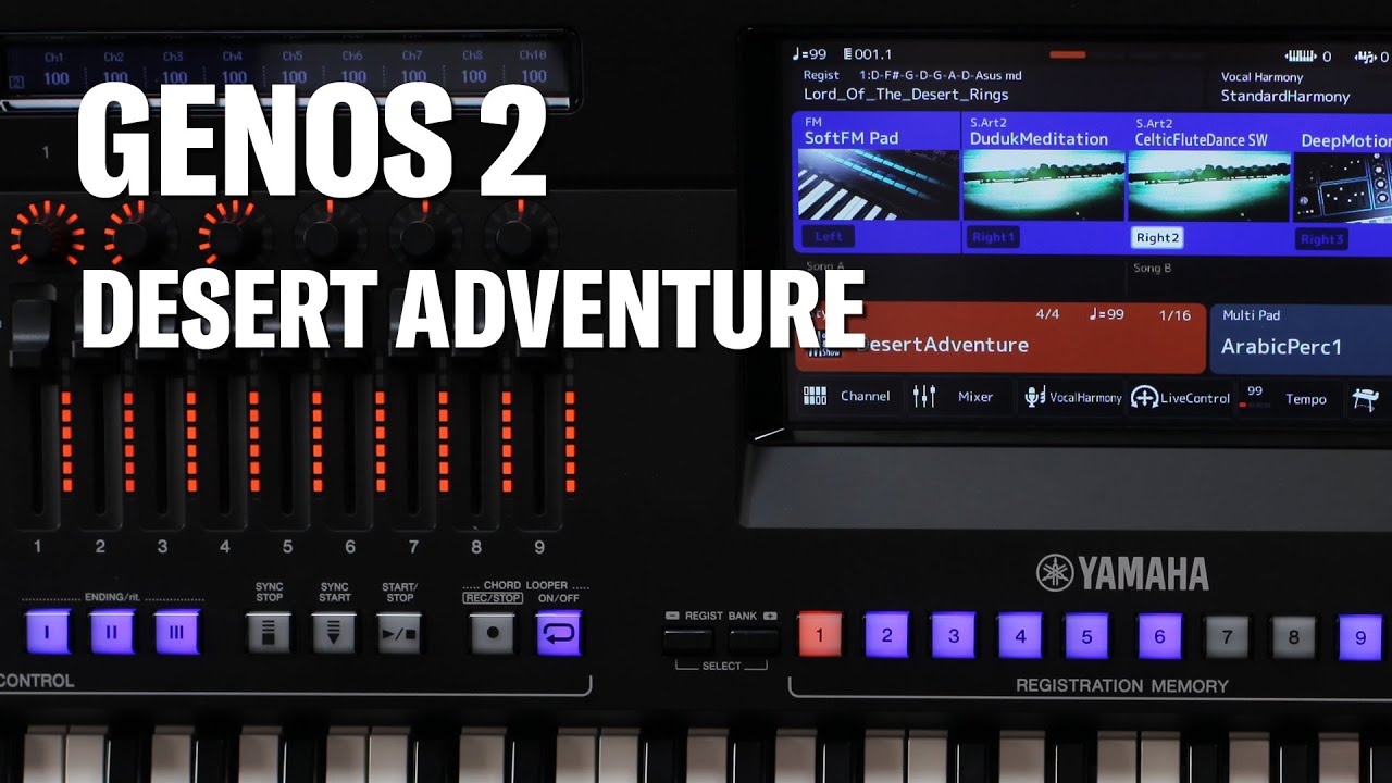 GENOS 2: New Sounds; Celtic Flute Dance & Duduk, New Style: Desert Adventure
