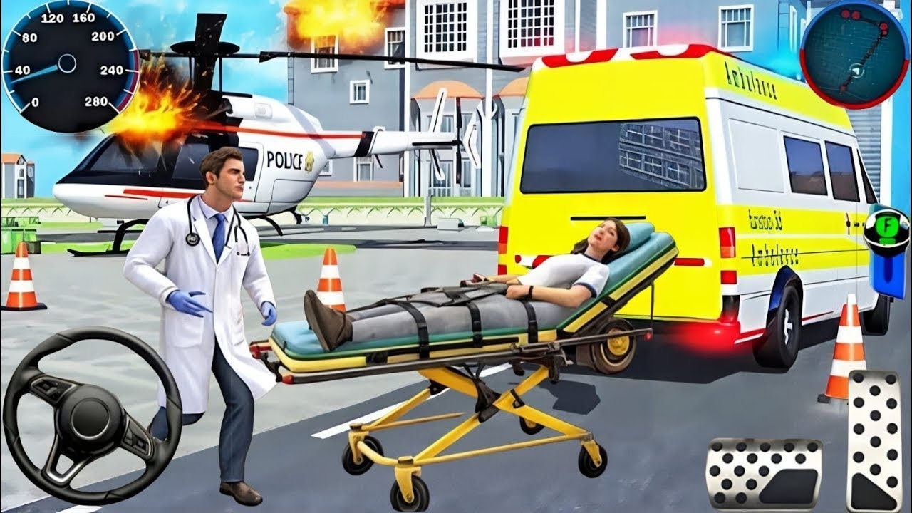 Ambulance City Rescue Simulator -  US Emergency Ambulance Driving 3D : Android Gameplay 2026 Part 1