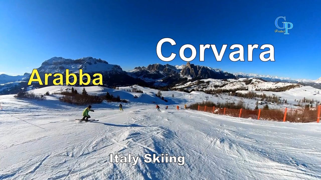 Italy Skiing Corvara Arabba
