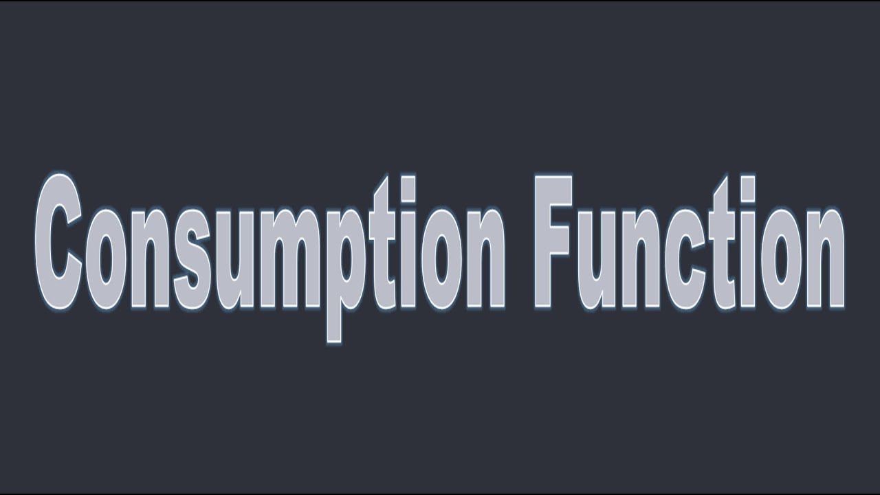 Consumption function