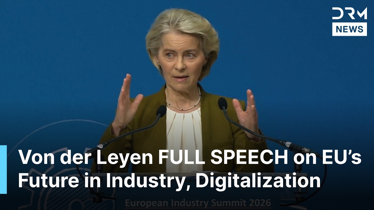 FULL SPEECH: Ursula von der Leyen Calls for Bold EU Industrial Reforms in Antwerp Speech | AC1B