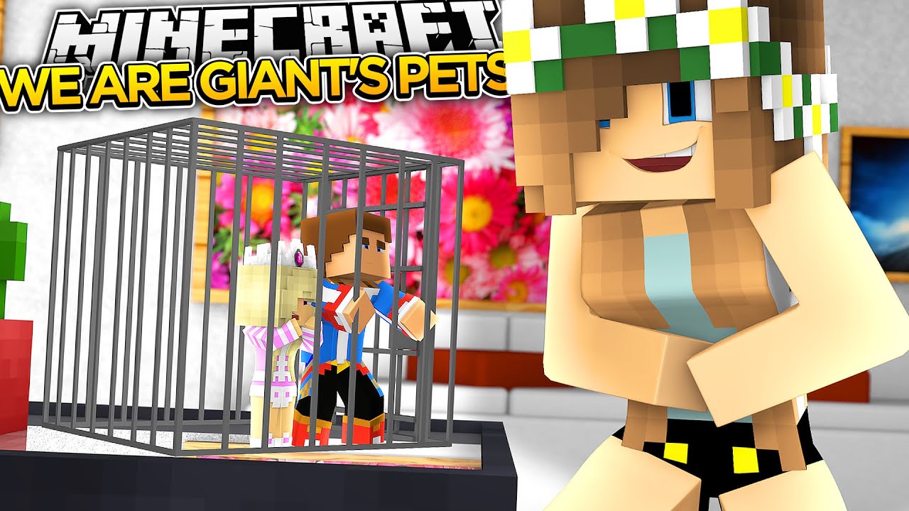 MINECRAFT GIANTS:WILL WE BE PETS FOREVER  (EP.2)!!!- Baby Leah Adventures.