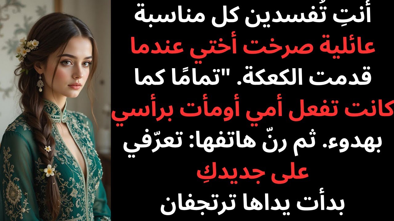 في حفلة ابني، صرخت أختي قائلة أنت دائماً تفسد كل شيء وظيفتها