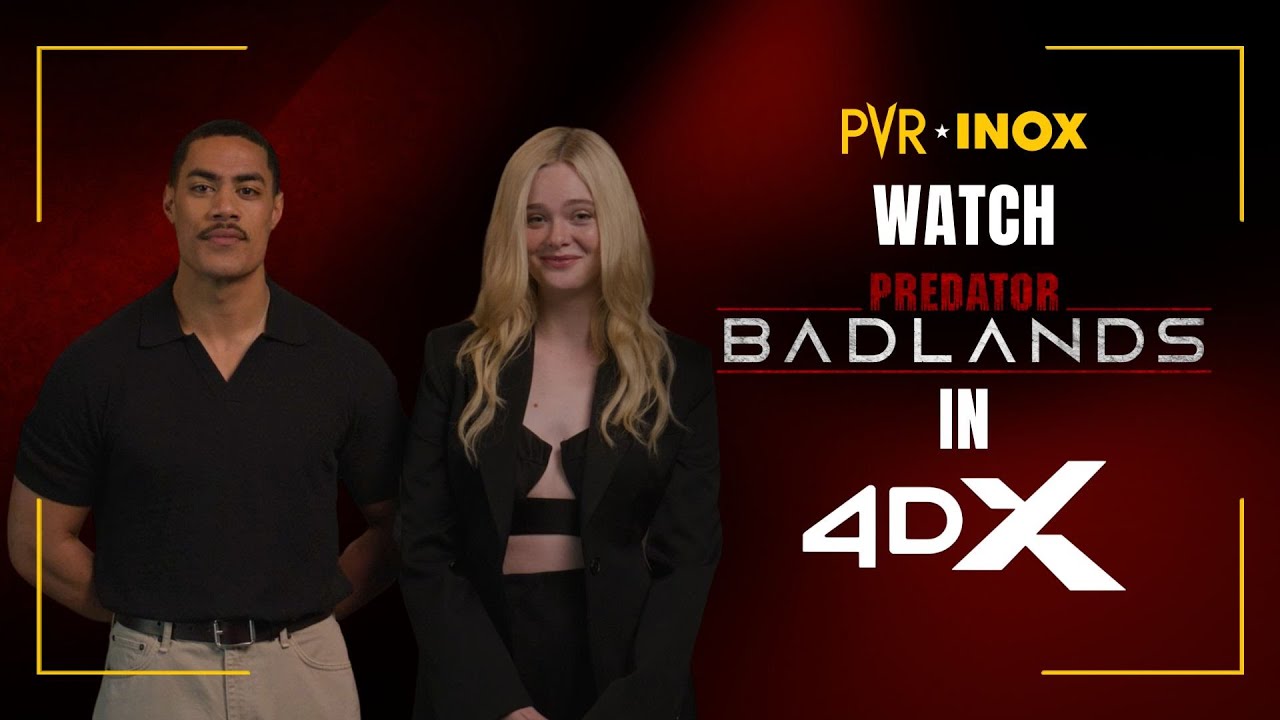 Join the star-cast to watch Predator: Badlands in 4DX | Now Screening at PVR INOX