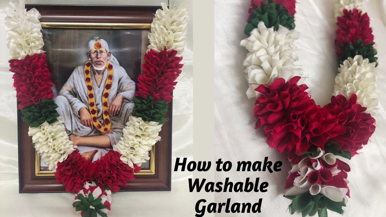 Garland with Polyester Cloth | Washable Garland | Garland for Photo Frames and Doors