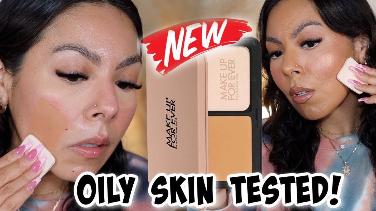 NEW! MAKEUP FOREVER HD SKIN MATTE VELVET BLURRING POWDER FOUNDATION (OILY SKIN REVIEW & WEAR TEST)