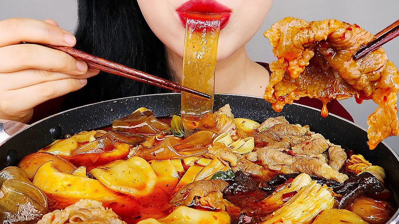 ASMR SPICY HOT POT 마라탕 먹방(레시피포함) *CHINESE FOOD MALATANG* MUKBANG KOREAN