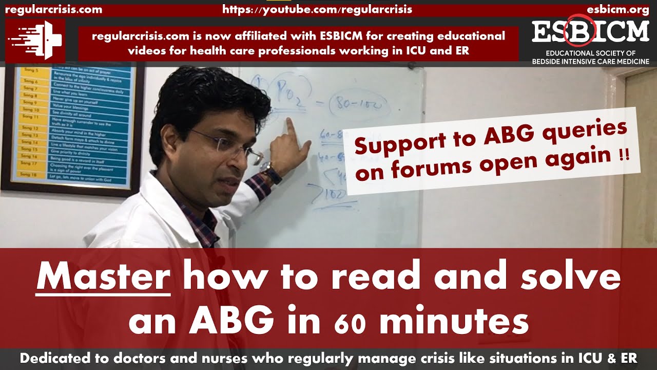 Master how to read and solve an ABG (arterial blood gas) in 60 minutes | RegularCrisis