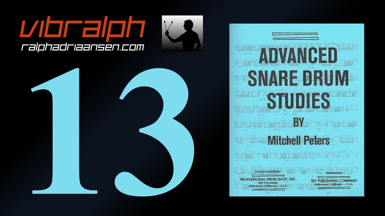Vibralph - Etude 13 / Advanced snare drum studies (Mitchell Peters)