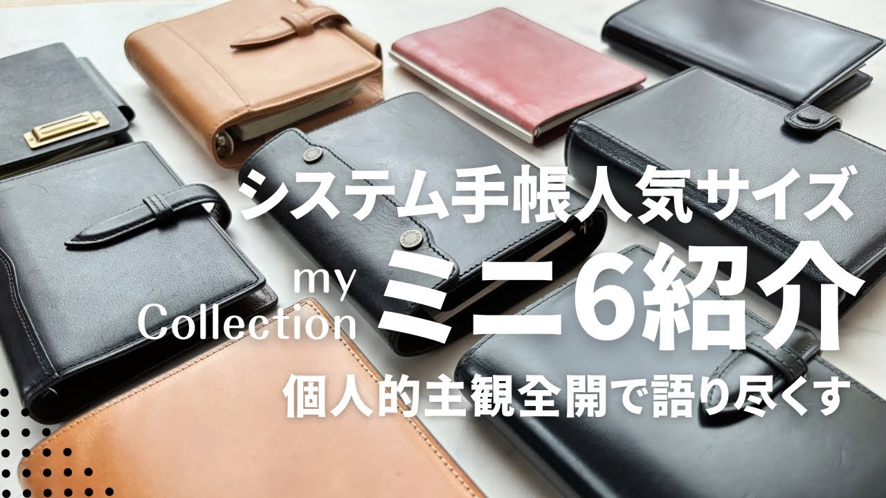【システム手帳】人気サイズ「ミニ6」紹介｜愛用品を正直レビュー！｜PLOTTER｜KNOX｜ASHFORD｜odoru｜Brelio