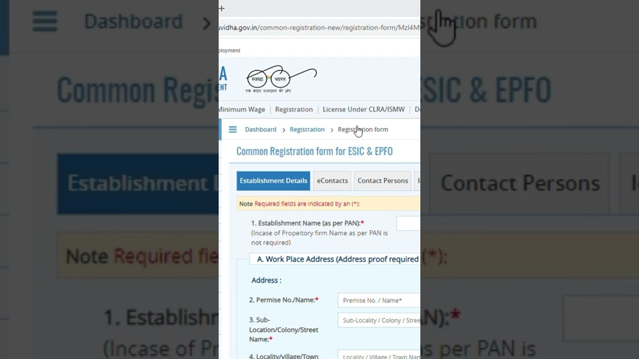 PF and ESIC registration in one click | How to do ESIC and PF registration? Shram Suvidha Portal