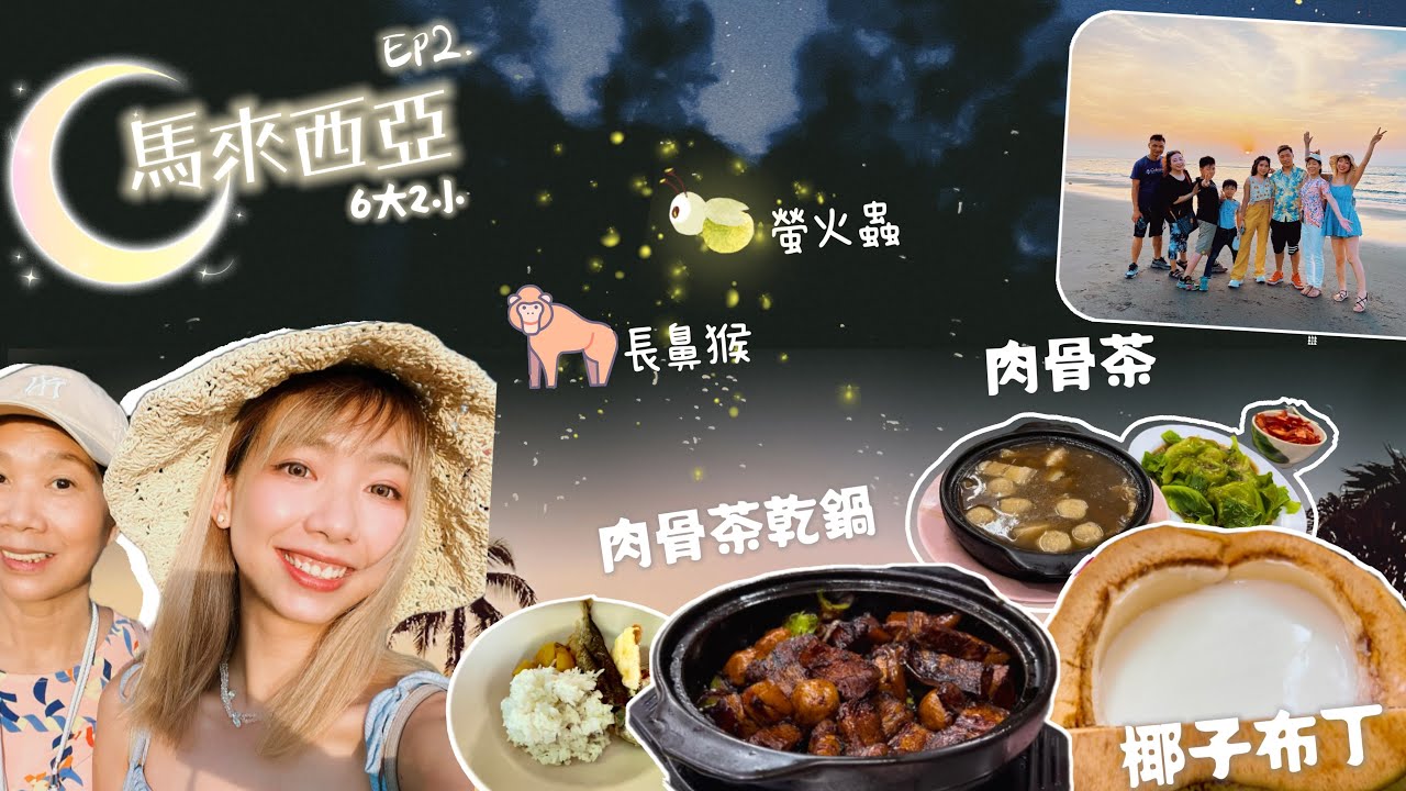 【 👨‍👩‍👦‍👦✨馬來西亞🇲🇾超抵玩沙巴之旅Ep.2】近距離睇長鼻猴、瀑布式￼螢火蟲/馬來西亞必食椰子布丁、肉骨茶￼