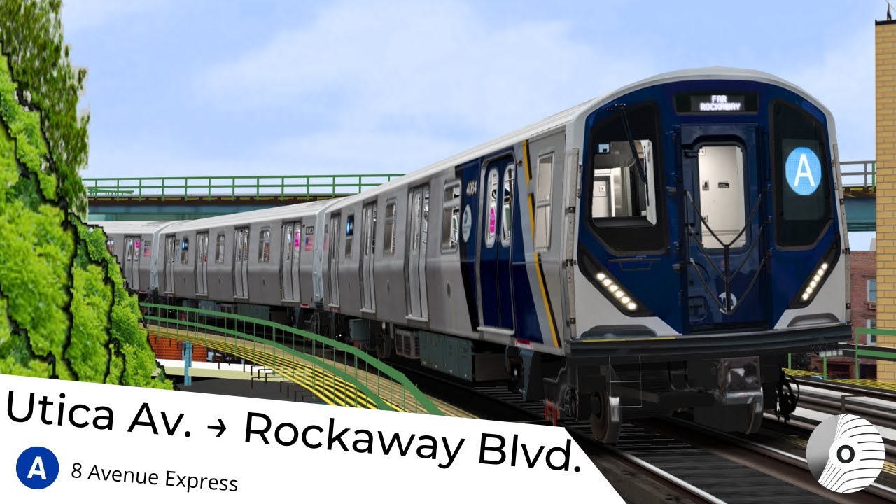 OpenBVE - UTICA AV. to ROCKAWAY BLVD. (New York City Subway (A) Line)