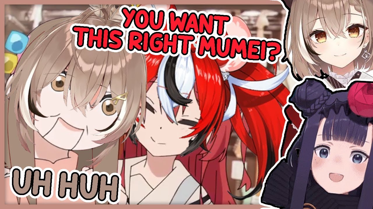 Mumei is acting like Bocchi whenever she's with Bae in Japan【Ninomae Ina'nis & Nanashi Mumei】