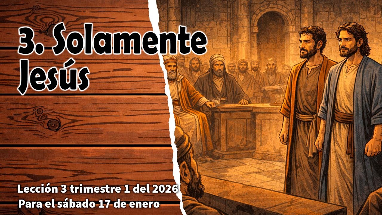 Solo Jesús - Lección 3 - Escuela sabática juveniles - 🔸Sábado 17 de enero 2026🔸