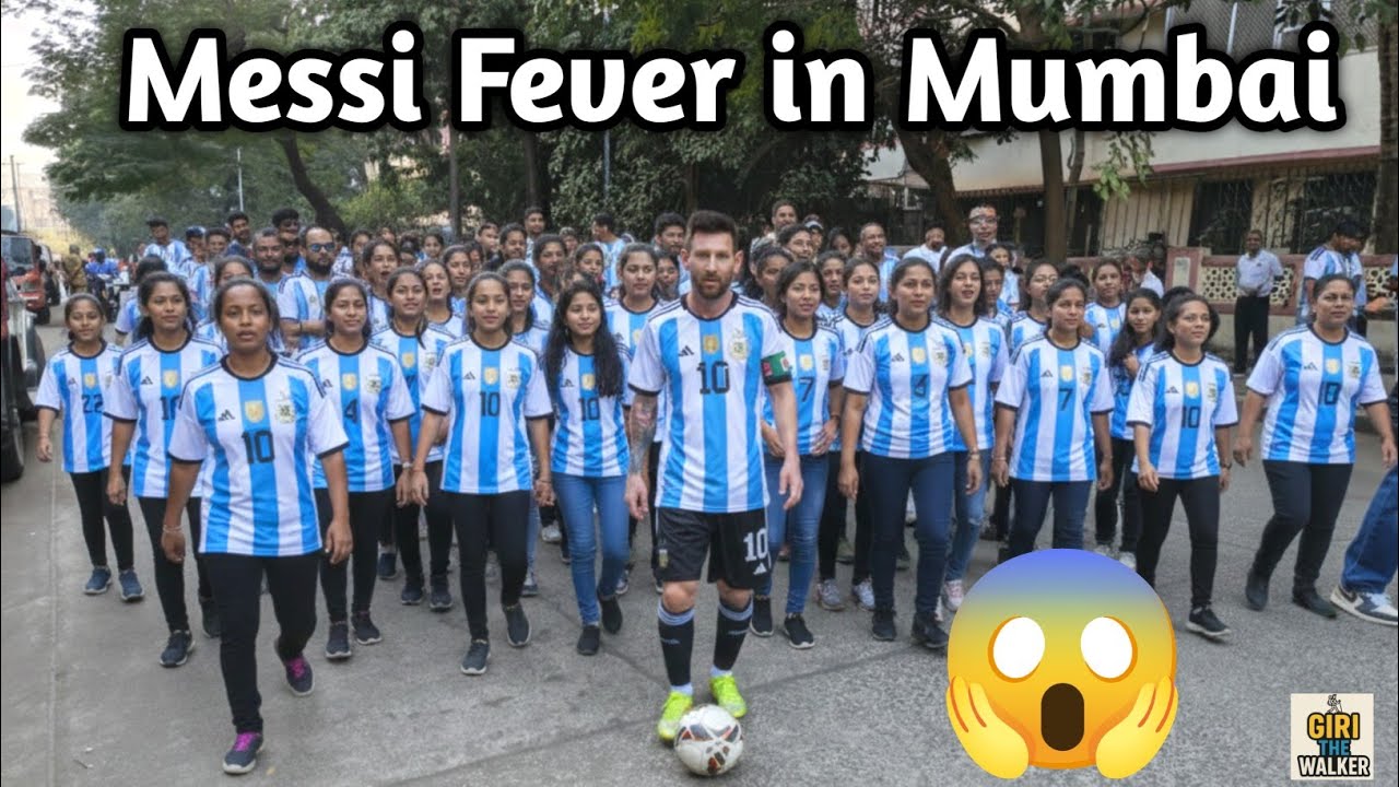 Mumbai Streets Turned Into Argentina During Messi Fever | Street Walk in Mumbai 