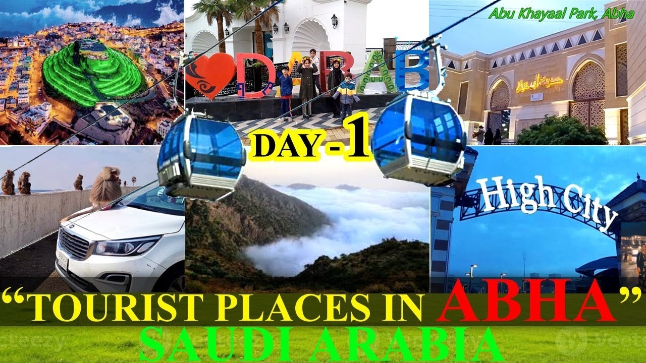 Tour of Abha City | 1st Day | Tourist Places in Abha #travel #tourism #saudi