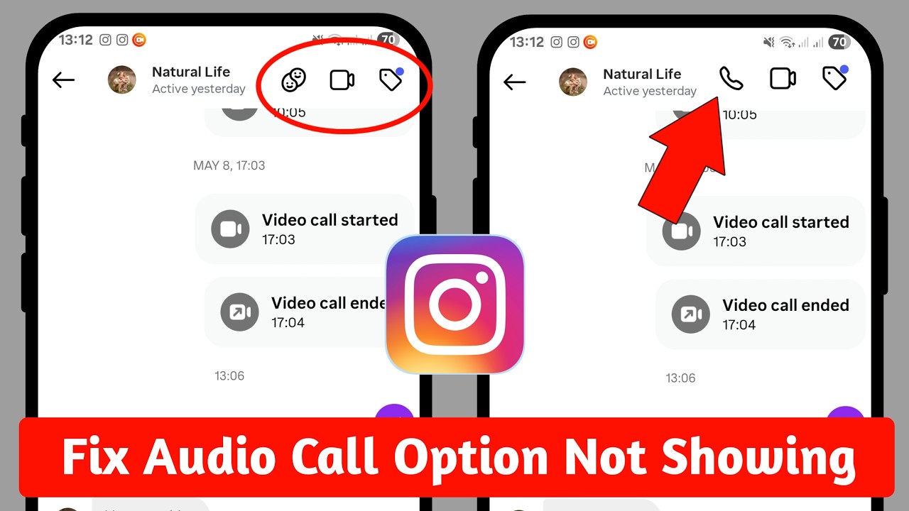 Исправлена ​​проблема с отсутствием опции аудиозвонка в Instagram (2026) || Отсутствует опция ауд...
