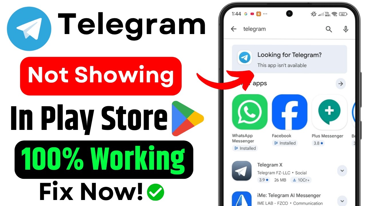 Telegram Not Showing in Play Store Fix (2026) | Play Store Not Working | Android Apps Not Installing