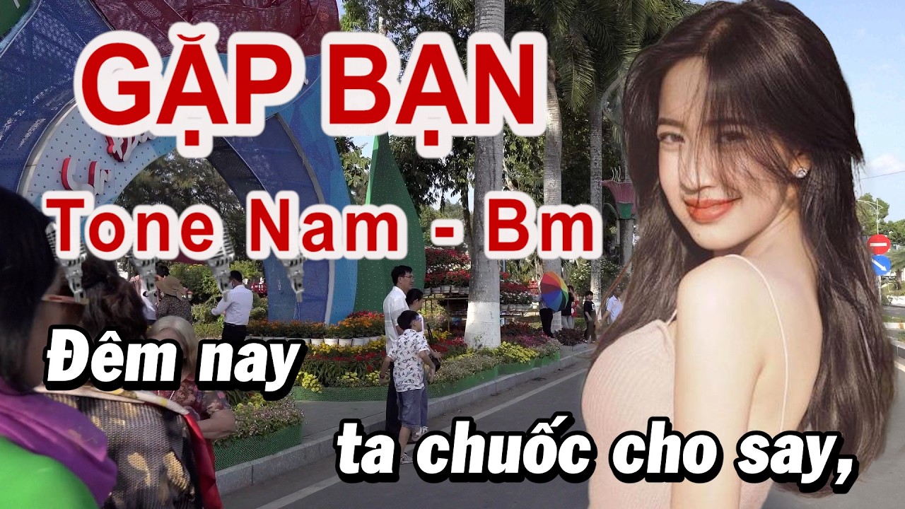 KARAOKE GẶP BẠN tone Nam Bm II Hát Với Nhau Gia Bảo