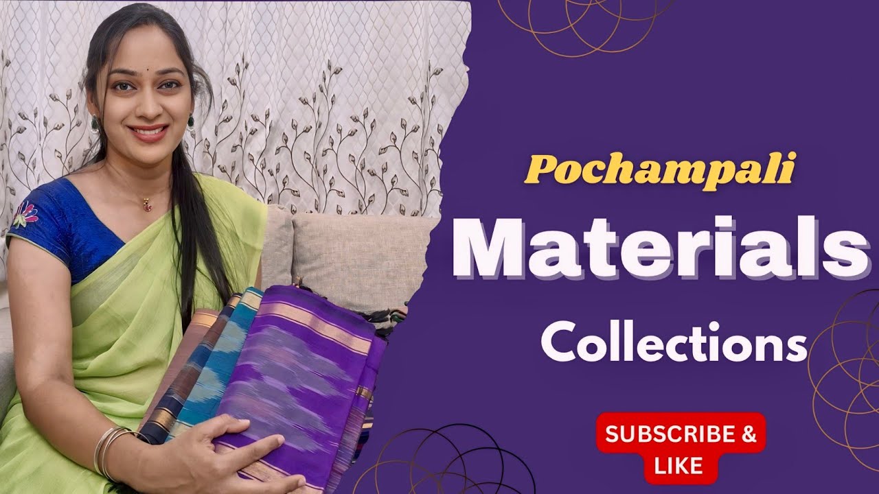 Pochampally Weaving Dress Materials || To Order WhatsApp 9000486535
