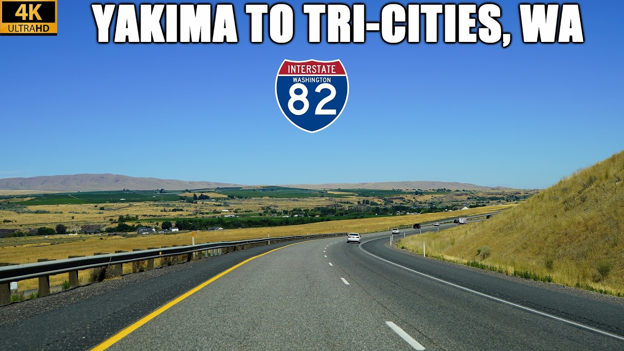 Interstate 82 East: Yakima to Tri-Cities, Washington | Driving Through The Yakima Valley