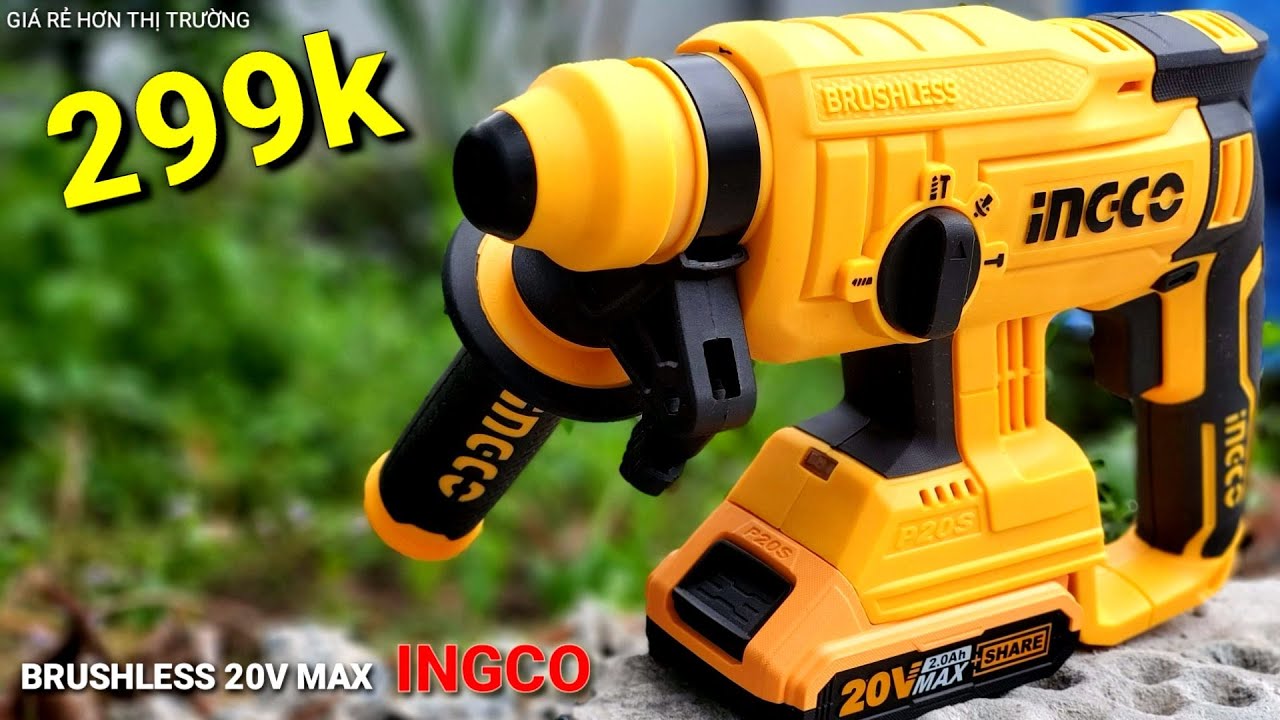INGCO CRHLI2201 Máy khoan bê tông pin động cơ không chổi than chính hãng INGCO