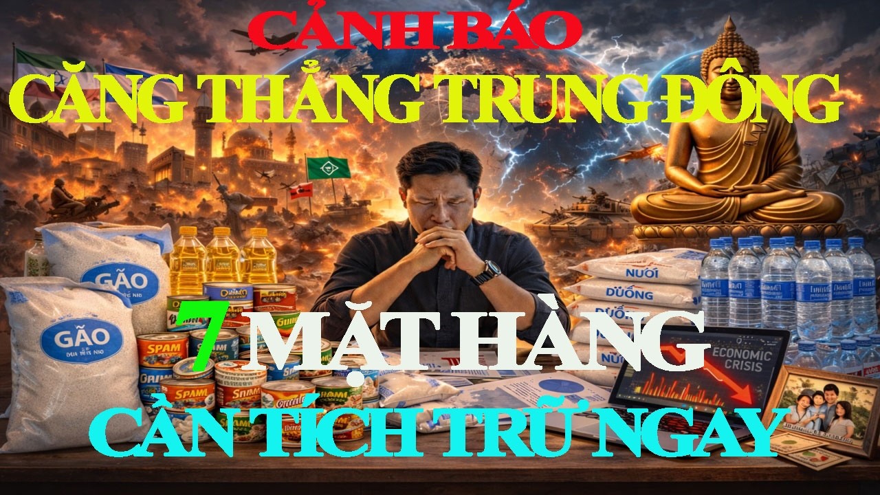 CẢNH BÁO: Căng Thẳng Trung Đông: 7 loại thực phẩm thiết yếu bạn cần tích trữ ngay trước khi hết hàng