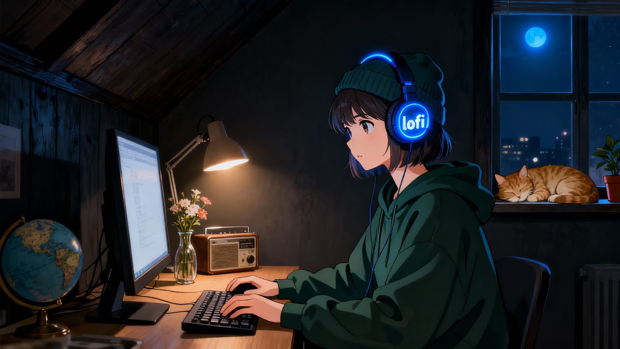 Lofi Hip Hop Radio 📚 Chill Beats to Study, Work & Relax 🌙 1 A.M Study Session