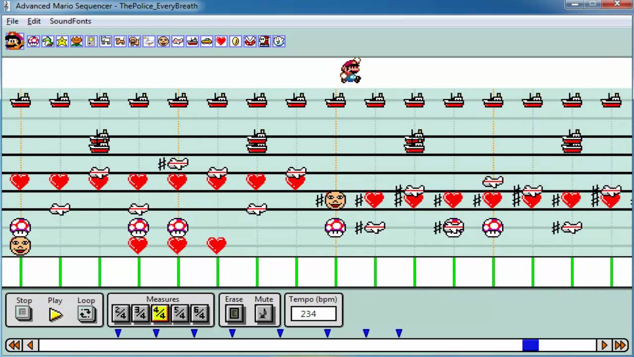 Every Breath You Take - Mario Paint Composer - The Police