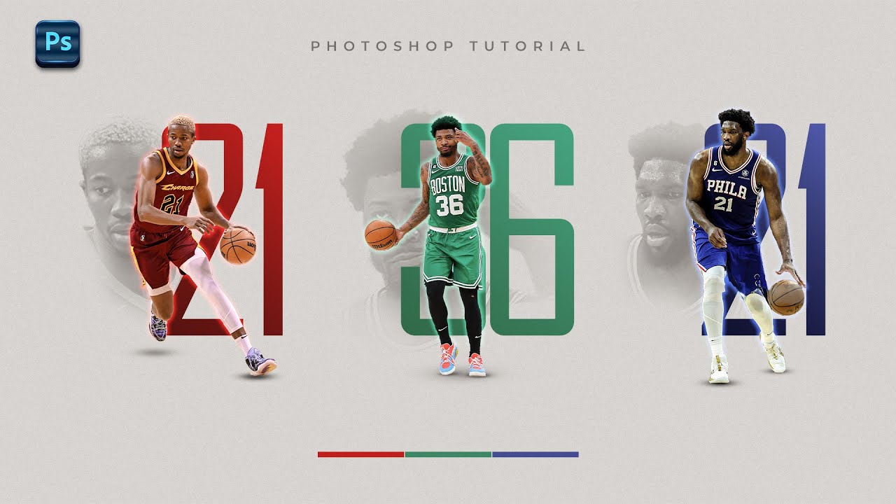 Дизайн постера в Photoshop | Баскетбольный постер