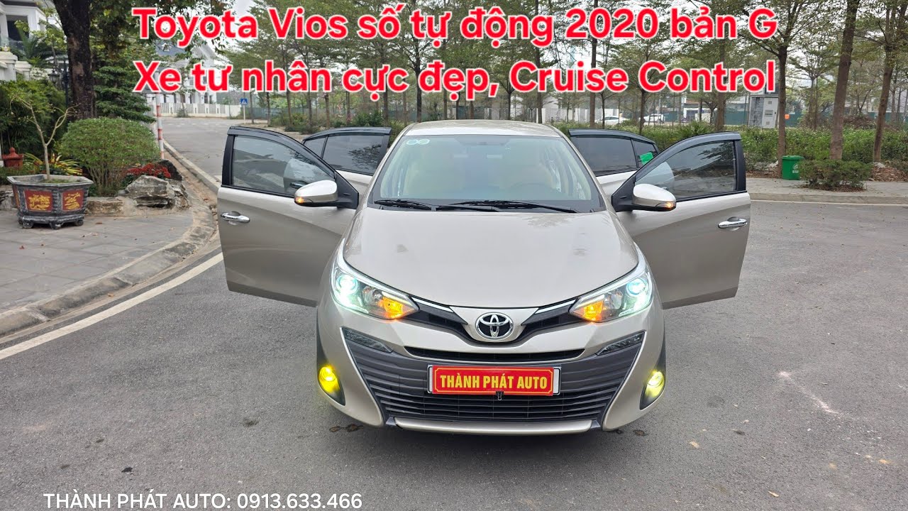 🥇🏆 Toyota Vios số tự động 2020 bản G full kịch đẹp | Xe tư nhân máy số zin Cruise Control 0913633466