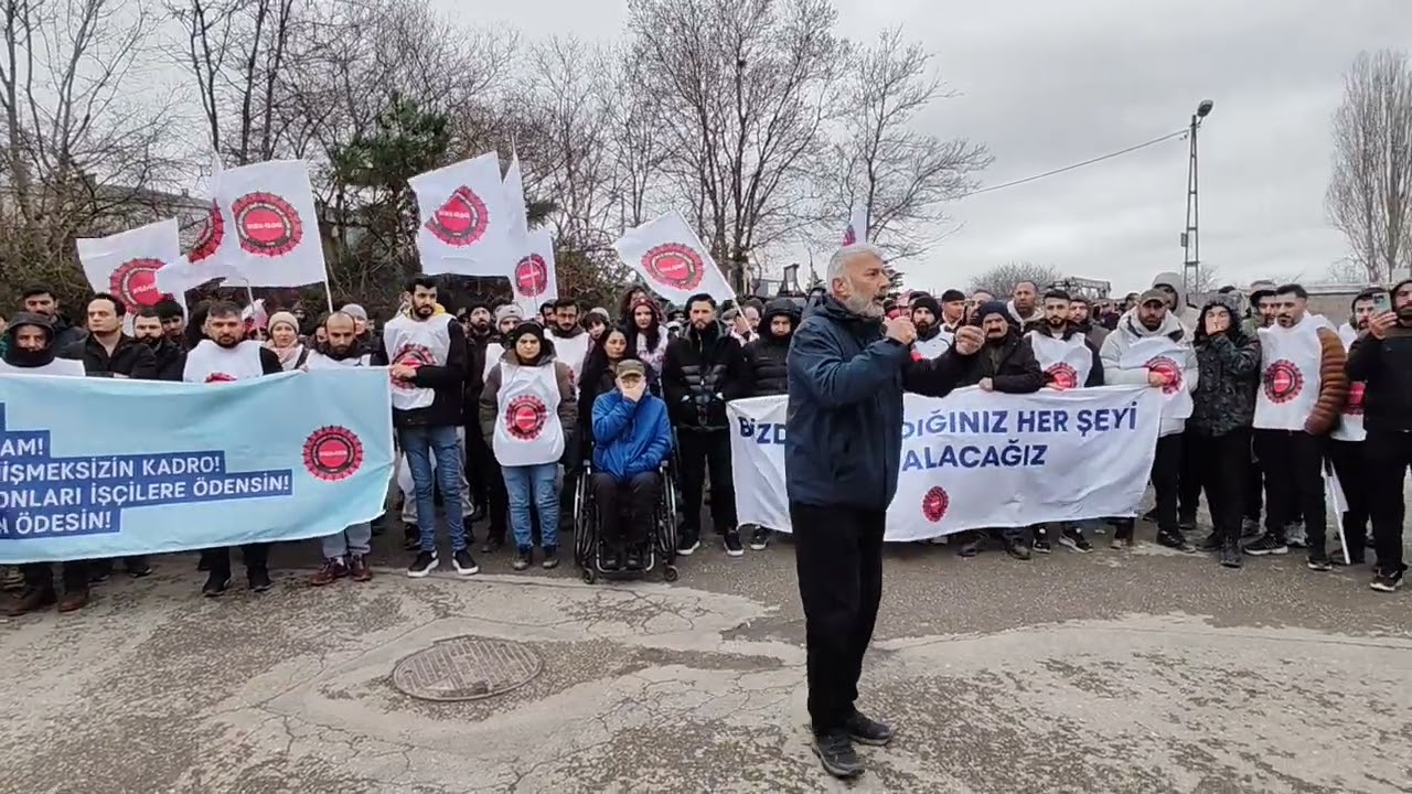 Başaran Aksu'nun Tüncay Özilhan'ın evinin önündeki açıklaması 31.01.2026 İstanbul /Beykoz